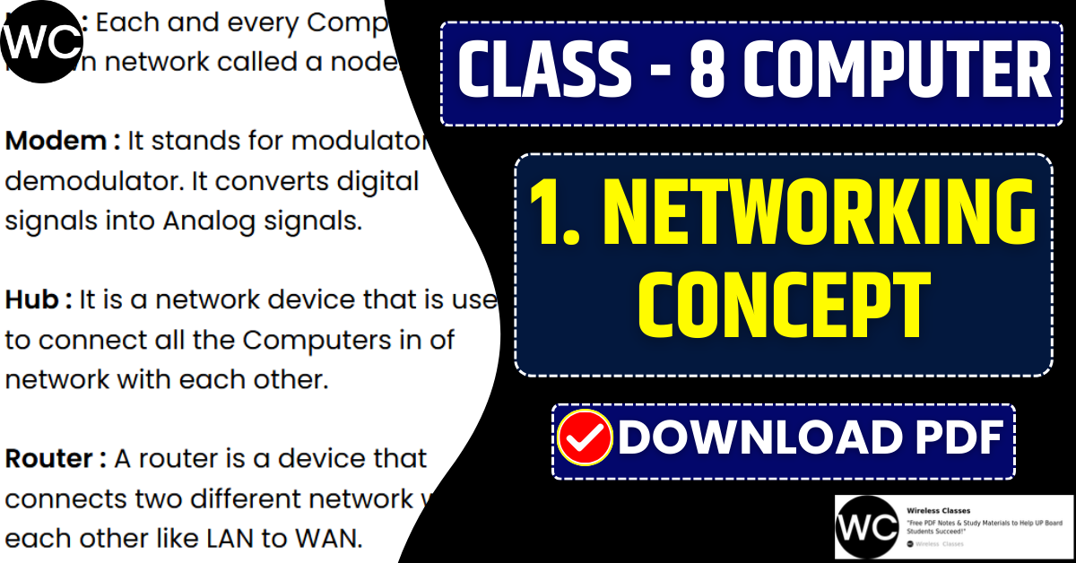 Class 8 Computer Chapter 1